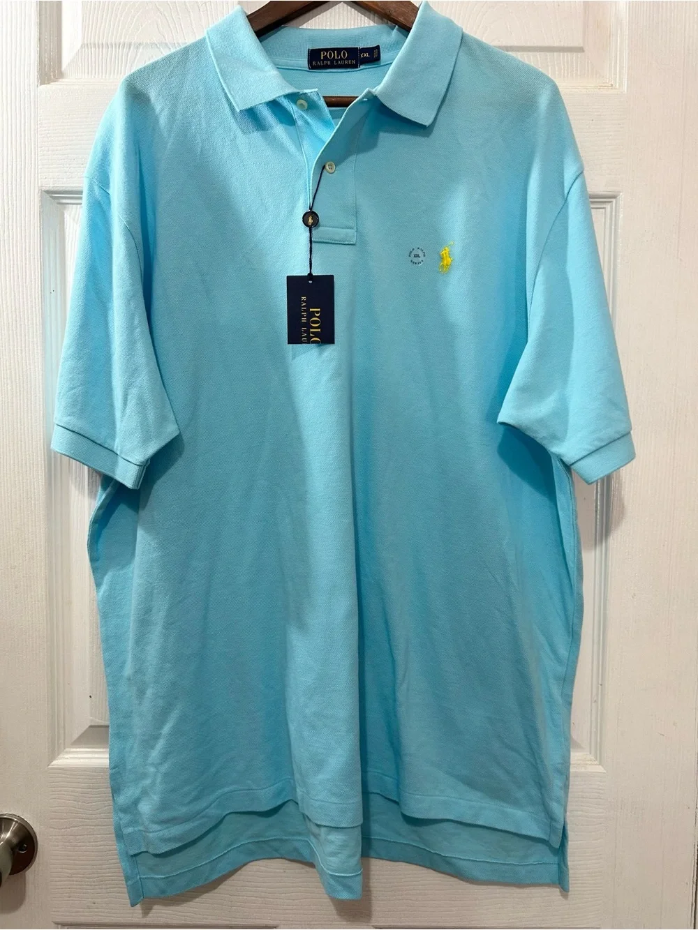 Polo Ralph Lauren Men’s XXL Classic Fit Mesh Polo Shirt Hamm Blue NWT